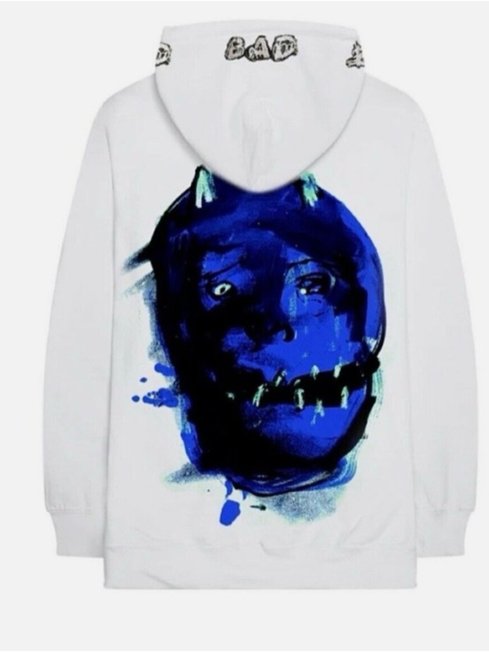 Limited Edition XXXTENTACION Bad Vibes Forever Hoodie LARGE White - RARE Merch